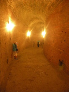Interior ramped tunnel, original mausoleum
